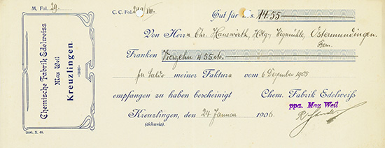 Chemische Fabrik Edelweiss ppa. Max Weil