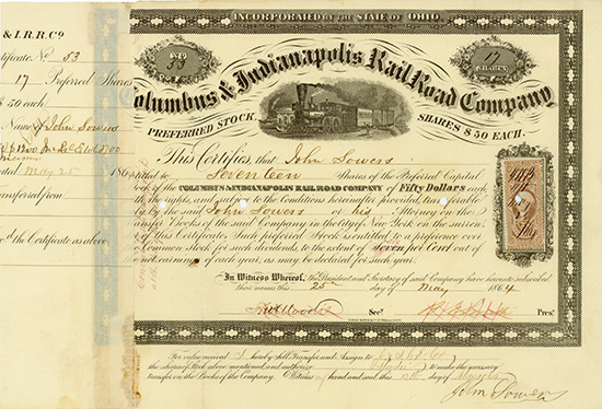 Columbus & Indianapolis Rail Road Company
