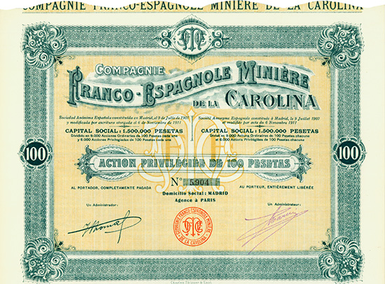 Compagnie Franco-Espagnole Miniere de la Carolina