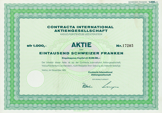 Contracta International AG