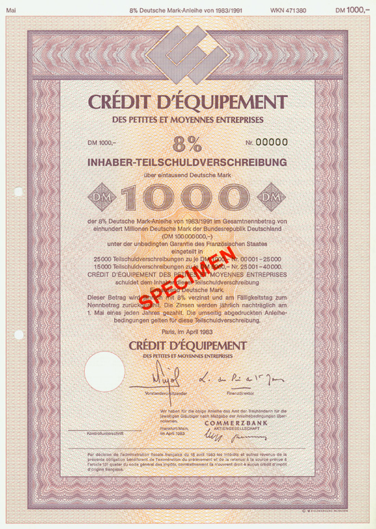 Credit d'Equipement des Petites et Moyennes Entreprises