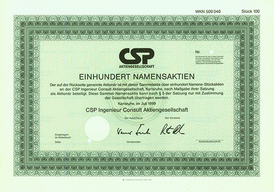 CSP Ingenieur Consult AG