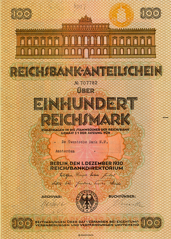 Deutsche Reichsbank [2 Stück]