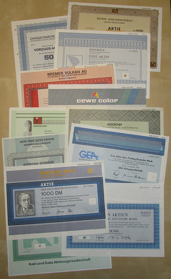 DM-Papiere [12 Stück]