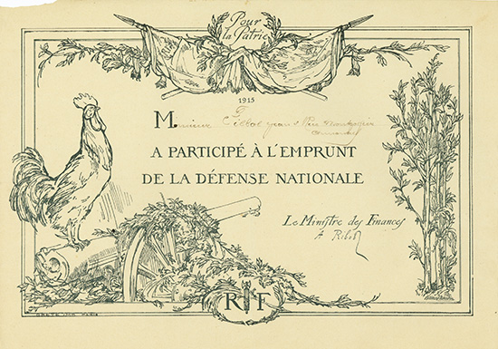 Emprunt de la Defense Nationale