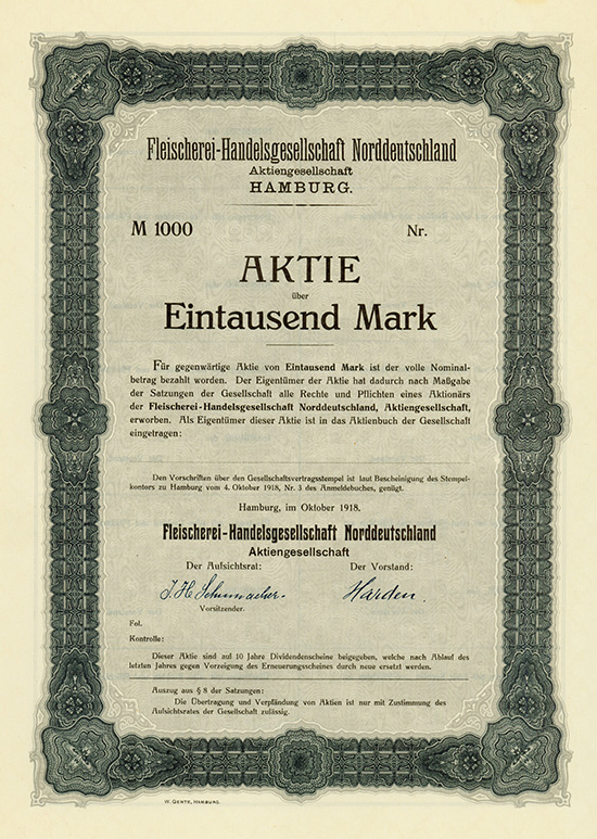 Fleischerei-Handelsgesellschaft Norddeutschland AG