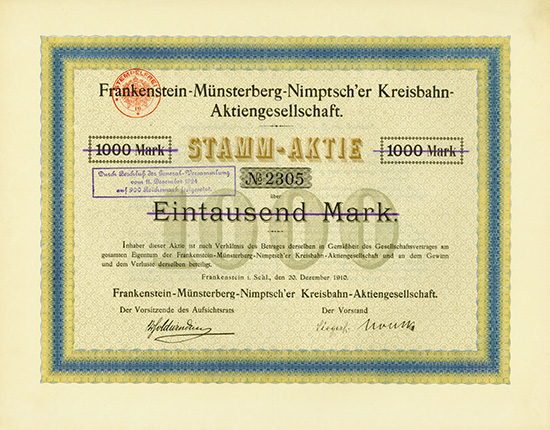 Frankenstein-Münsterberg-Nimptsch'er Kreisbahn-AG