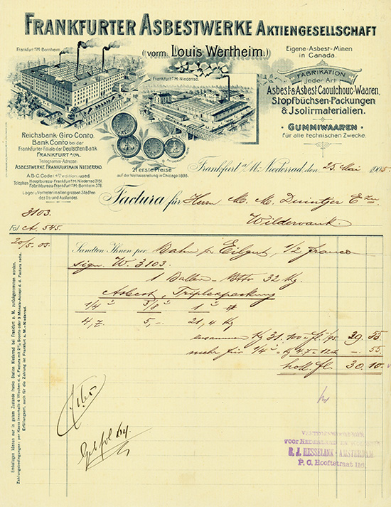 Frankfurter Asbestwerke AG (vorm. Louis Wertheim)
