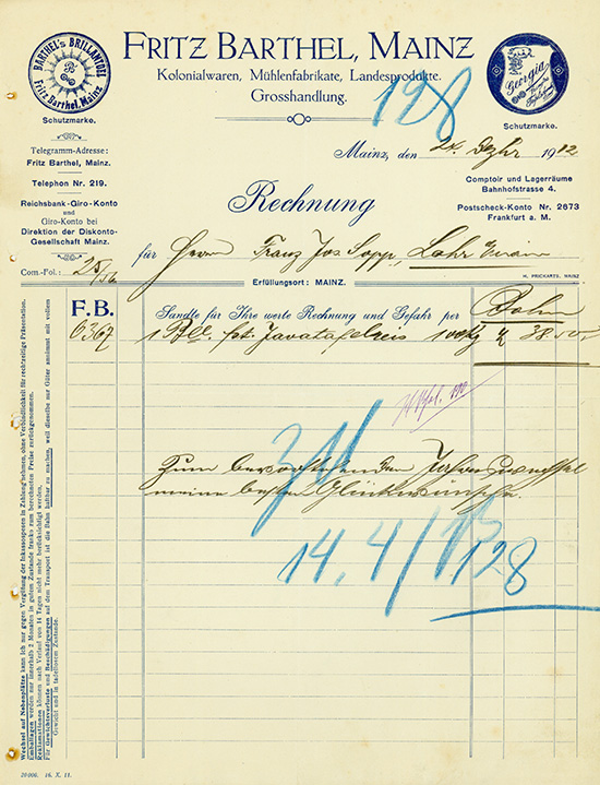 Fritz Barthel, Mainz