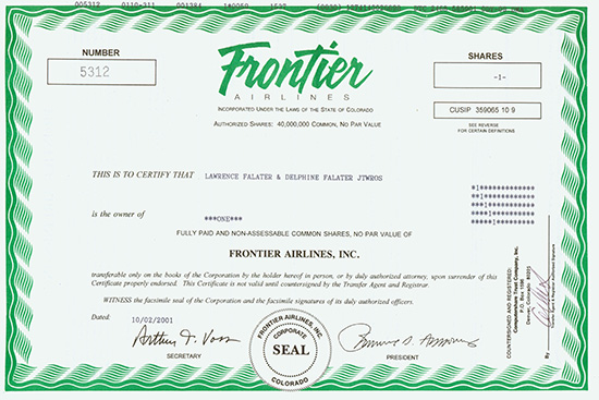 Frontier Airlines, Inc.