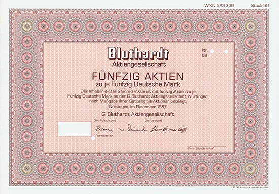 G. Bluthardt AG