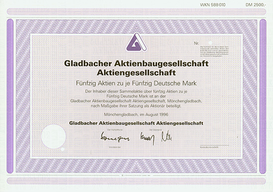 Gladbacher Aktienbaugesellschaft AG