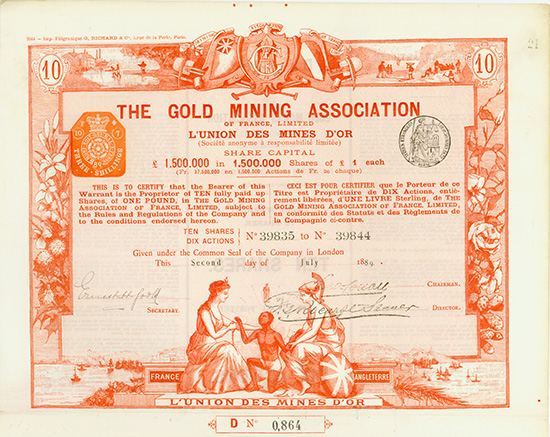 Gold Mining Association of France, Limited / L'Union des Mines d'Or S.A.