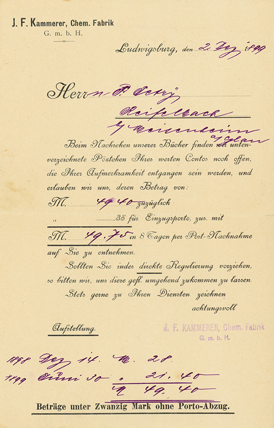 J. F. Kammerer, Chem. Fabrik GmbH
