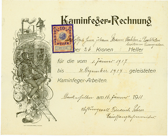 Kaminfeger-Rechnung
