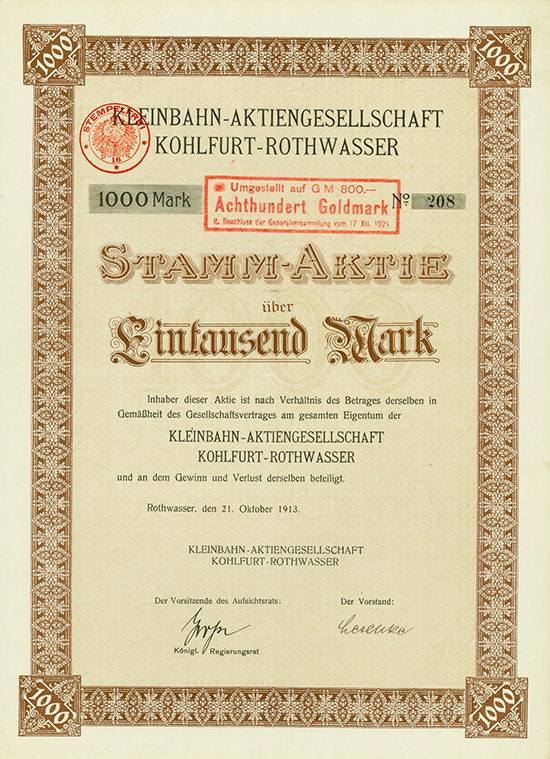 Kleinbahn-AG Kohlfurt-Rothwasser