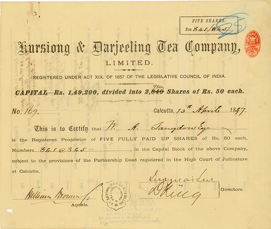 Kursiong & Darjeeling Tea Company, Limited