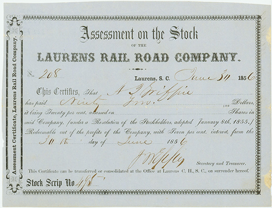 Laurens Rail Road Company