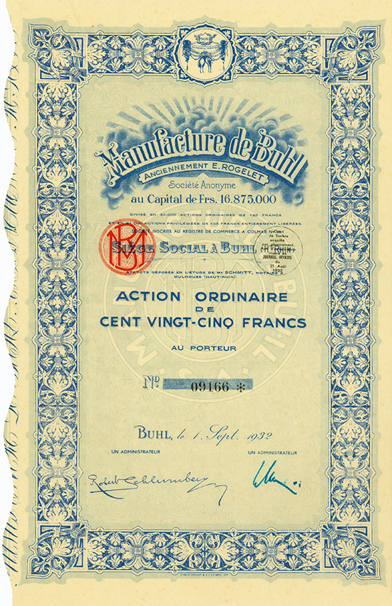 Manufacture de Buhl anciennement E. Rogelet