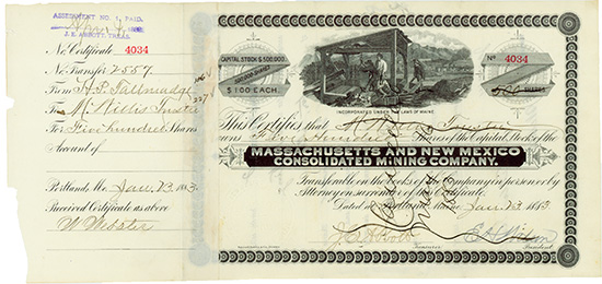 Massachusetts and New Mexico Consolidated Mining Company