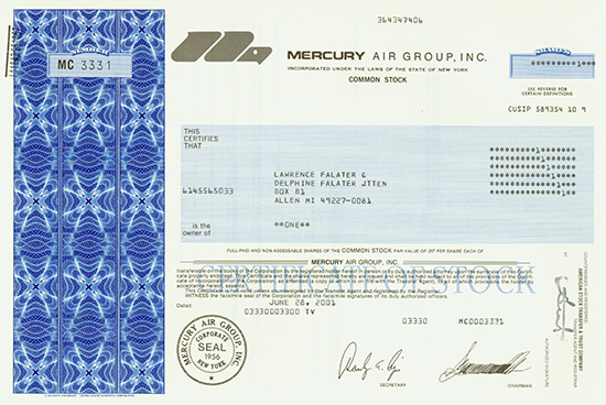 Mercury Air Group, Inc.