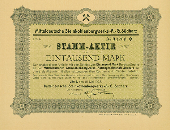 Mitteldeutsche Steinkohlenbergwerks-AG Südharz