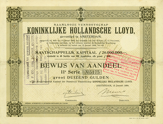 Naamlooze Vennootschap Koninklijke Hollandsche Lloyd