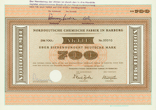 Norddeutsche Chemische Fabrik in Hamburg