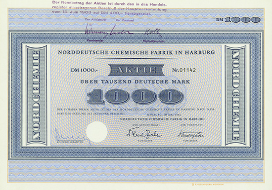 Norddeutsche Chemische Fabrik in Hamburg