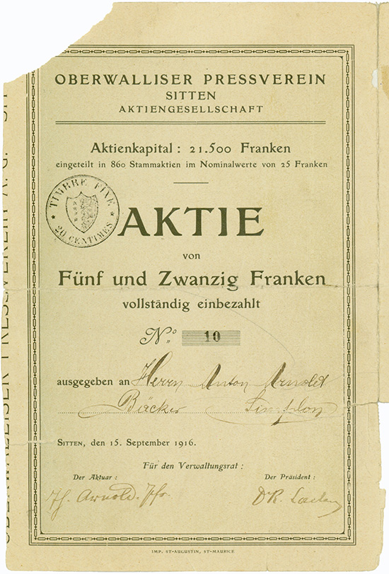 Oberwalliser Pressverein AG