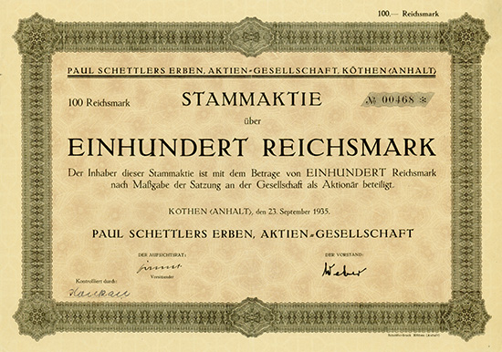 Paul Schettlers Erben AG