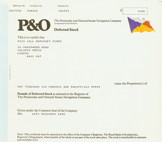 Peninsular and Oriental Steam Navigation Company