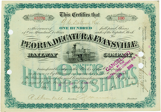 Peoria, Decatur & Evansville Railway Company