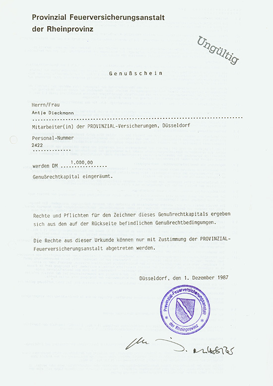 Provinzial Feuerversicherungsanstalt der Rheinprovinz