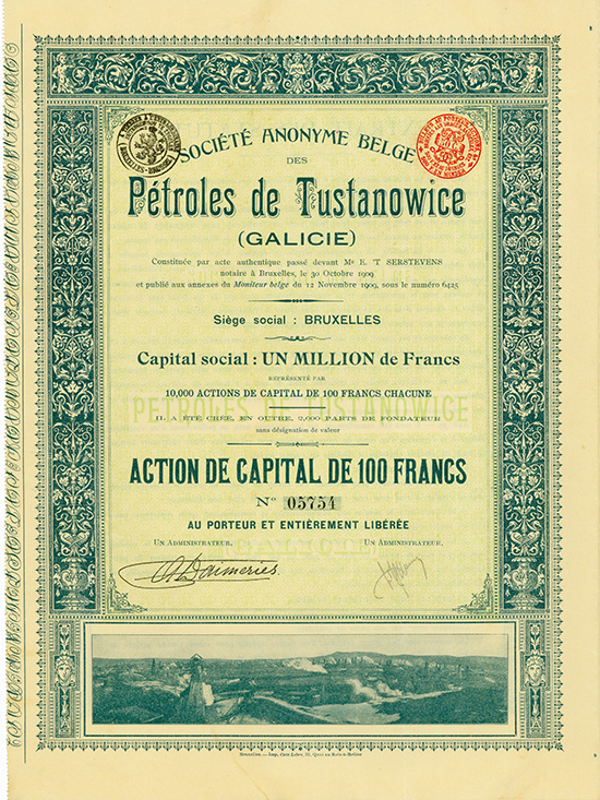 S.A. Belge des Petroles de Tustanowice (Galicie)