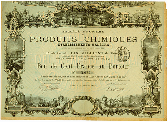 S.A. de Produits Chimiques - Etablissements Maletra