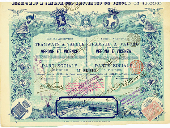 S.A. de Tramways a Vapeur des Provinces de Verone et Vicence / S.A. di Tramvie a Vapore delle Provincie di Verona e Vicenza