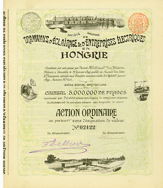 S.A. de Tramways d'Eclairage & d'Entreprises Electriques en Hongrie