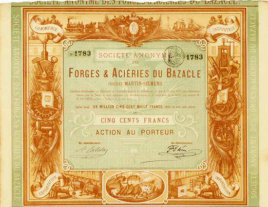S.A. des Forges & Acieries du Bazacle Procedes Martin-Siemens