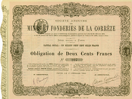 S.A. des Mines et Fonderies de la Correze