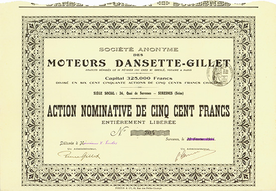 S.A. des Moteurs Dansette-Gillet