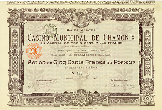 S.A. du Casino Municipal de Chamonix