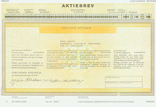 SAAB-SCANIA Aktiebolag