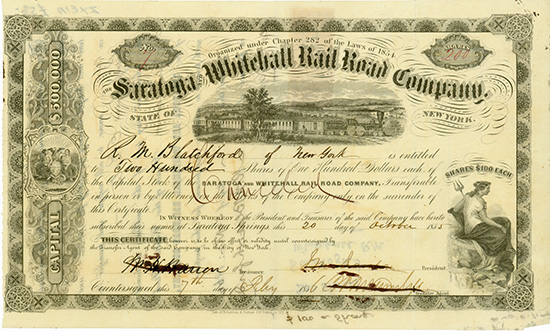 Saratoga and Whitehall Rail Road Company