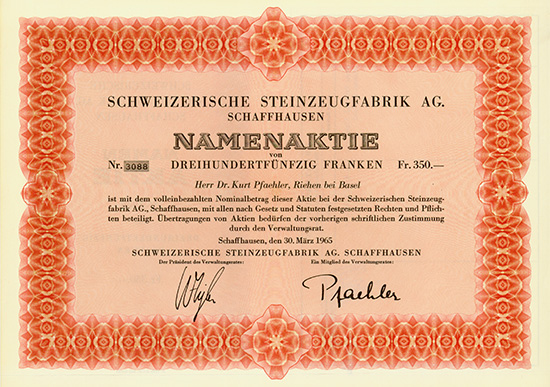 Schweizerische Steinzeugfabrik AG