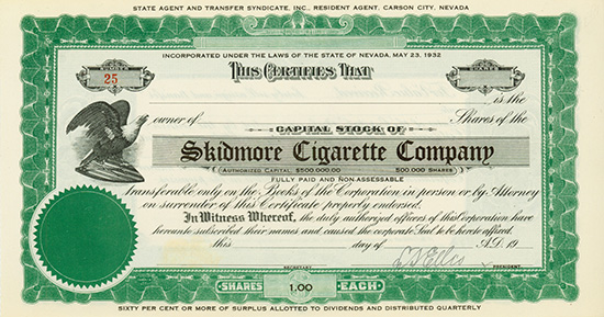 Skidmore Cigarette Company