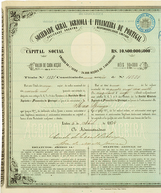 Sociedade Geral Agricola e Financeira de Portugal S.A.