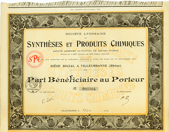 Societe Lyonnaise de Syntheses et Produits Chimiques