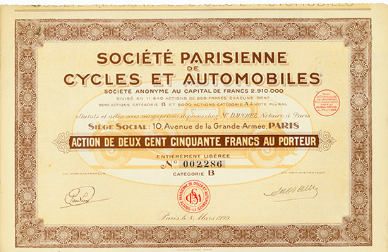 Societe Parisienne de Cycles et Automobiles