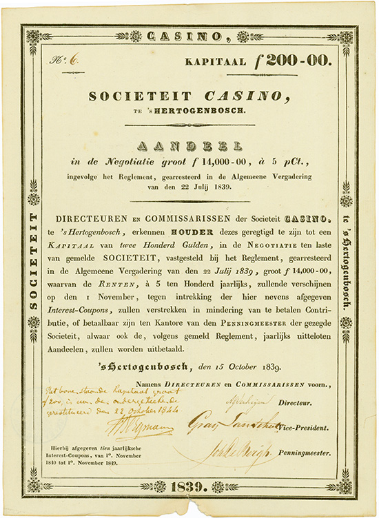 Societeit Casino te 's Hertogenbosch